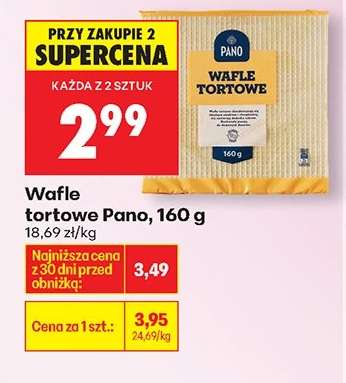 Wafle tortowe Pano , 160 g