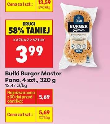 Bułki Burger Master Pano, 4 szt., 320 g