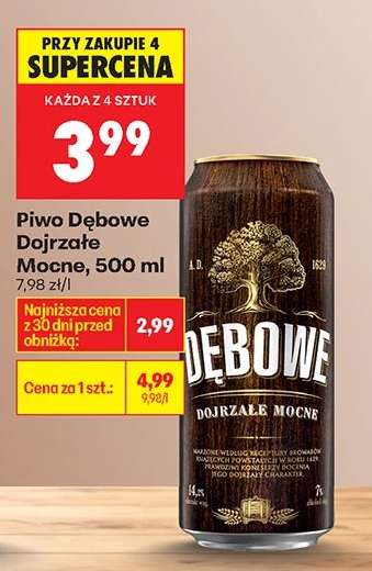 Piwo Dębowe Dojrzałe Mocne, 500 ml