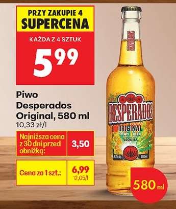 Piwo Desperados Original , 580 ml