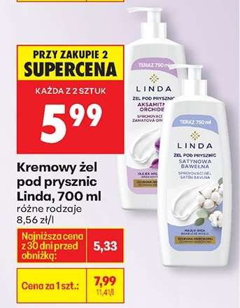 Kremowy żel pod prysznic Linda, 700 ml