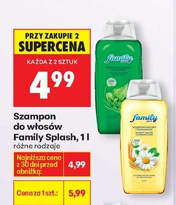Szampon do włosów Family Splash, 1 l