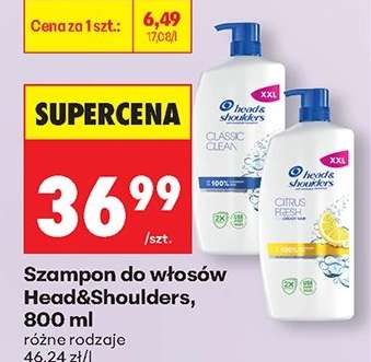 Szampon do włosów Head&Shoulders, 800 ml