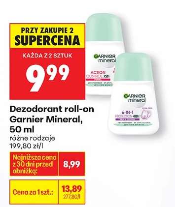 Dezodorant roll-on Garnier Mineral, 50 ml