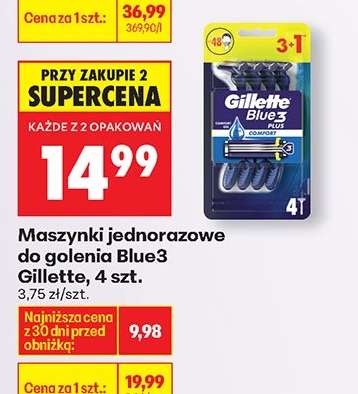 Maszynki jednorazowe do golenia Blue3 Gillette, 4 szt.