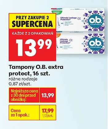 Tampony O.B. extra protect, 16 szt.