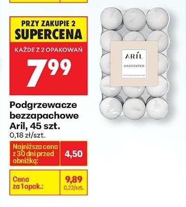 Podgrzewacze bezzapachowe Aril , 45 szt