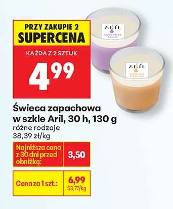 Świeca zapachowa w szkle Aril, 30 h, 130 g