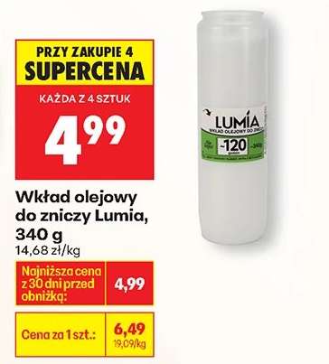 Wkład olejowy do zniczy Lumia , 340 g