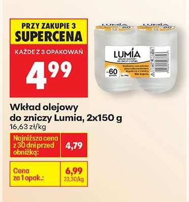 Wkład olejowy do zniczy Lumia, 2x150 g
