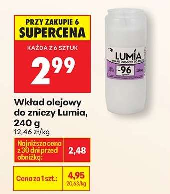 Wkład olejowy do zniczy Lumia 240 g