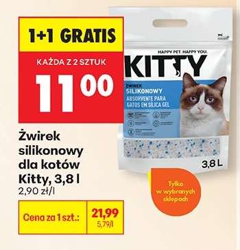 Żwirek silikonowy dla kotów Kitty, 3,8 l