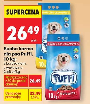 Sucha karma dla psa Puffi, 10 kg