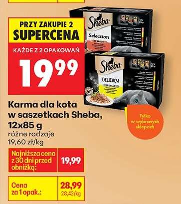 Karma dla kota w saszetkach Sheba, 12x85 g