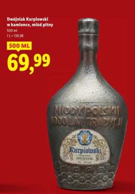 Dwójniak Kurpiowski w kamionce, miód pitny