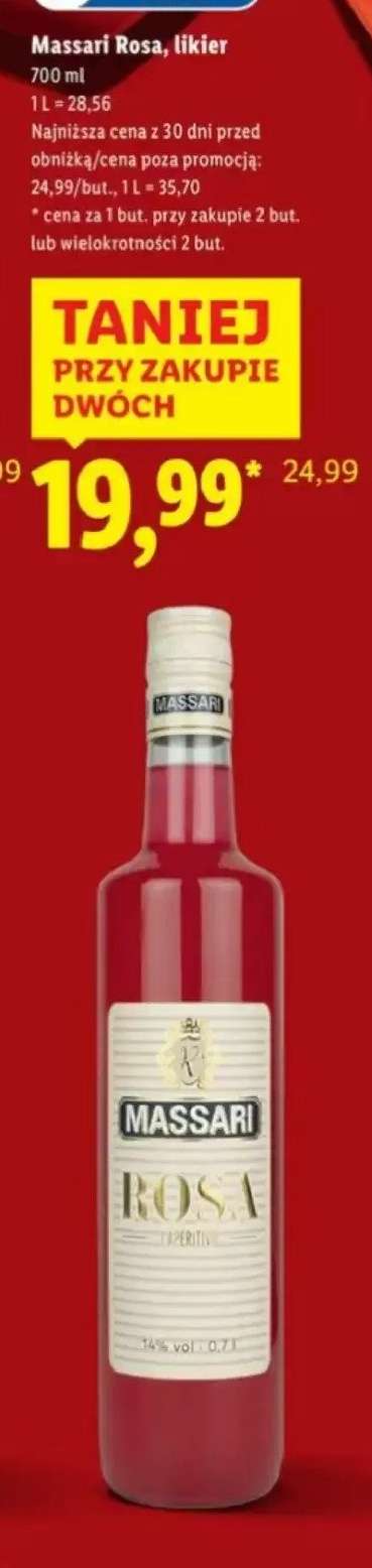 Massari Rosa, likier 700 ml