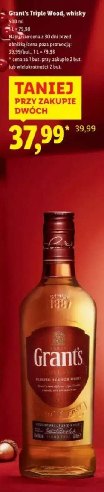 Grant's Triple Wood, whisky 500 ml