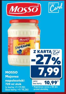 MOSSO Majonez napoleoński 720 ml słoik