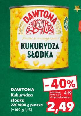 DAWTONA Kukurydza słodka