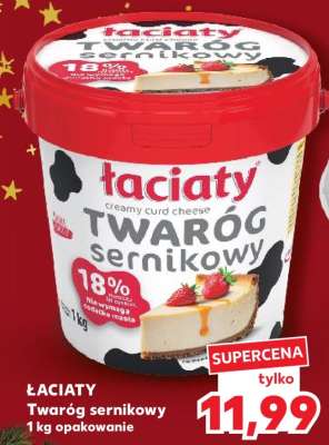 ŁACIATY Twaróg sernikowy 1 kg opakowanie