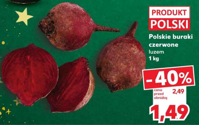 Polskie buraki czerwone luzem 1 kg