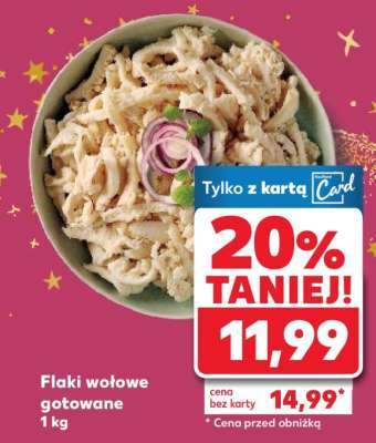 Flaki wołowe gotowane 1 kg