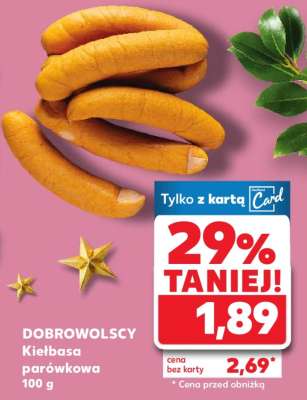 DOBROWOLSCY Kiełbasa parówkowa 100 g