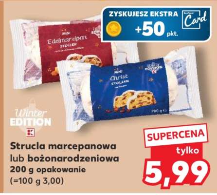 Strucla marcepanowa lub bożonarodzeniowa