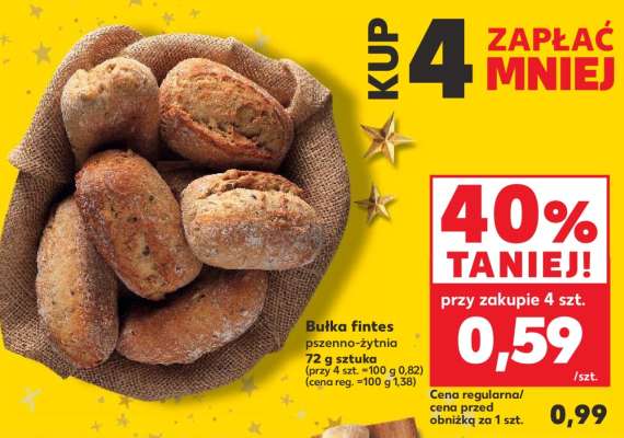 Bułka fintes pszenno-żytnia