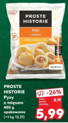 PROSTE HISTORIE Pyzy z mięsem 450 g