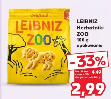 LEIBNIZ Herbatniki ZOO 100 g opakowanie