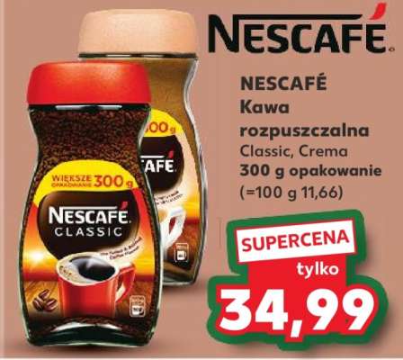 NESCAFÉ Kawa rozpuszczalna Classic, Crema 300 g opakowanie