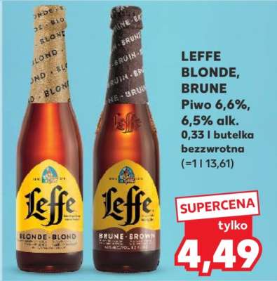 LEFFE BLONDE, BRUNE