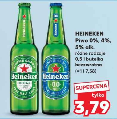 HEINEKEN Piwo 0%, 4%, 5% alk.
