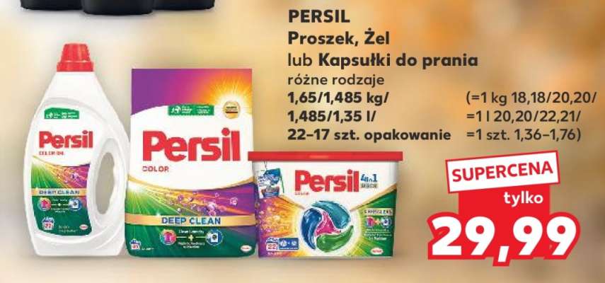 PERSIL Proszek, Żel lub Kapsułki do prania