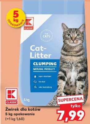 Żwirek dla kotów 5 kg opakowanie