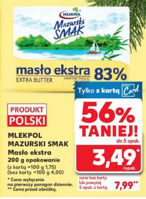 MLEKPOL MAZURSKI SMAK Masło ekstra