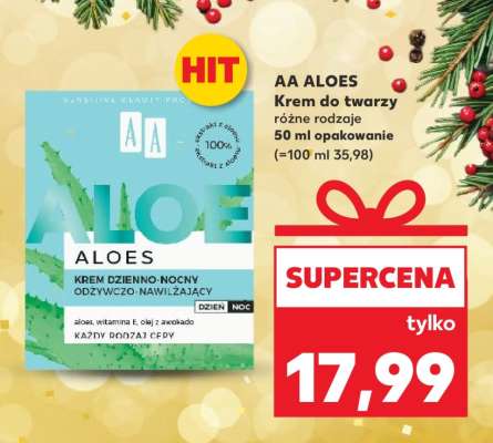 AA ALOES Krem do twarzy różne rodzaje 50 ml opakowanie