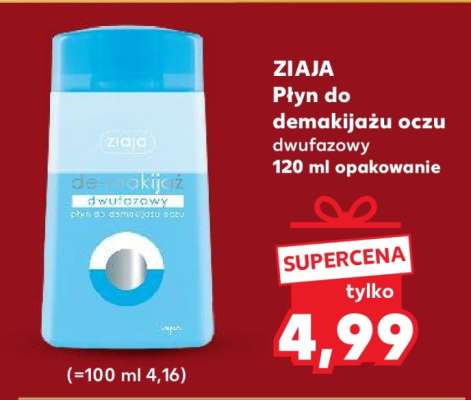 ZIAJA Płyn do demakijażu oczu dwufazowy 120 ml opakowanie