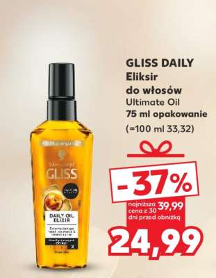 GLISS DAILY Eliksir do włosów Ultimate Oil 75 ml opakowanie