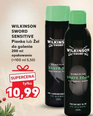 WILKINSON SWORD SENSITIVE Pianka lub Żel do golenia 200 ml