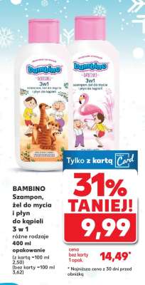 BAMBINO Szampon, żel do mycia i płyn do kąpieli 3 w 1
