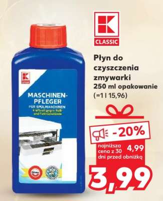 Płyn do czyszczenia zmywarki 250 ml opakowanie