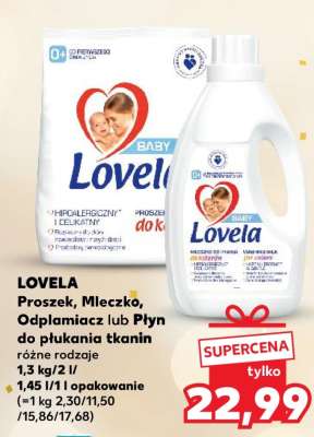 LOVELA Proszek, Mleczko, Odplamiacz lub Płyn do płukania tkanin