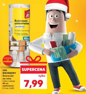 JAN NIEZBĘDNY Ściereczki na rolce różne rodzaje 40 szt. opakowanie (~1 szt. 0,20)