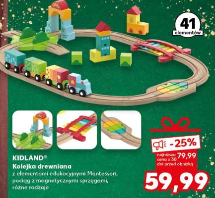 KIDLAND® Kolejka drewniana
