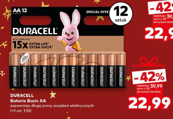 DURACELL Baterie Basic AA