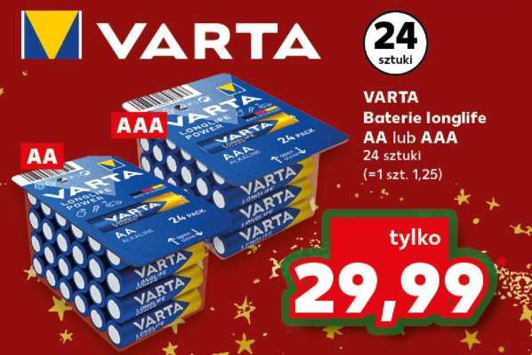 VARTA Baterie longlife AA lub AAA 24 sztuki