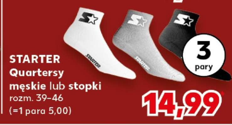 STARTER Quartersy męskie lub stopki