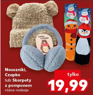Nauszniki, Czapka lub Skarpety z pomponem
